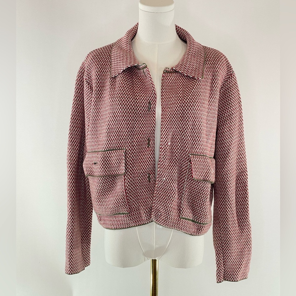 Adam Lippes x RTR Knit Collared Jacket, M